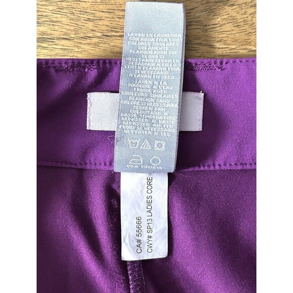 Callaway Golf Skort Purple Stretch Athletic Skirt Shorts Womens 8 Pockets